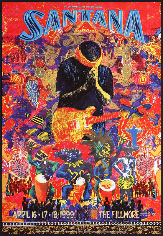 Santana 1999 Fillmore F374 Poster
