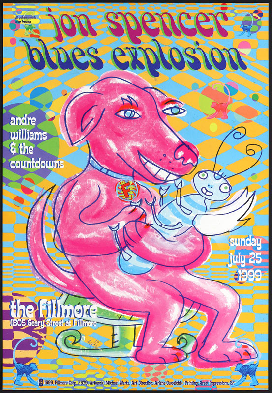 Jon Spencer Blues Explosion 1999 Fillmore F379 Poster