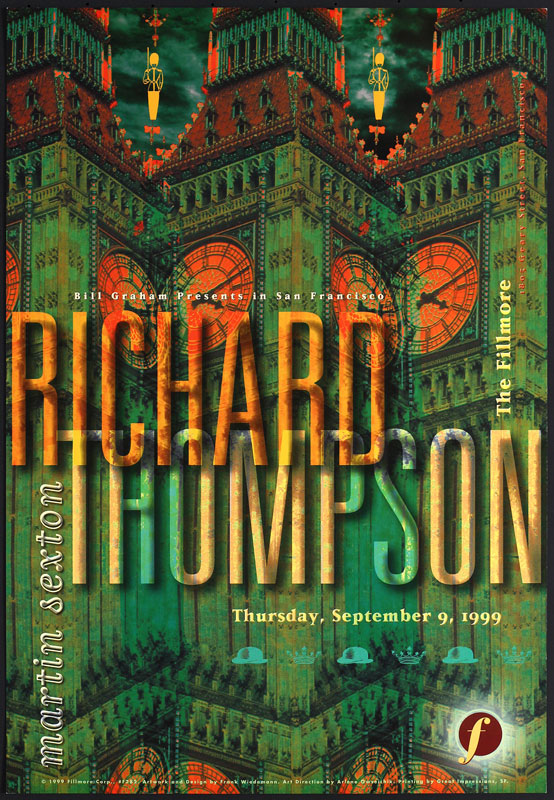 Richard Thompson 1999 Fillmore F382 Poster