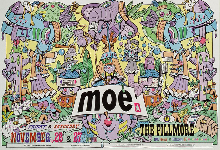 Moe. 2000 Fillmore F394 Poster