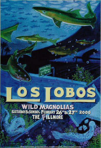 Los Lobos 2000 Fillmore F398 Poster