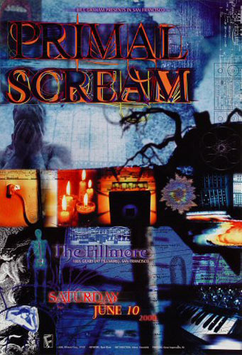 Primal Scream 2000 Fillmore F407 Poster