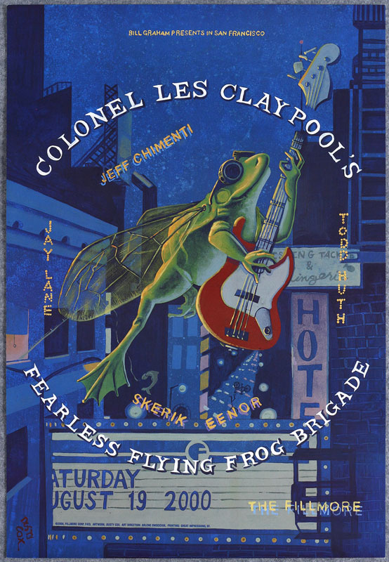 Colonel Les Claypool's Fearless Flying Frog Brigade 2000 Fillmore F413 Poster
