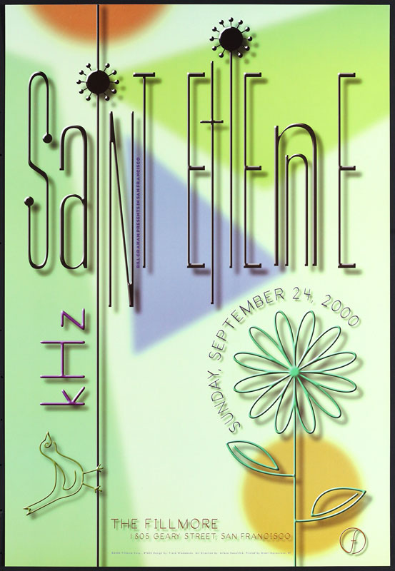 Saint Etienne 2000 Fillmore F420 Poster