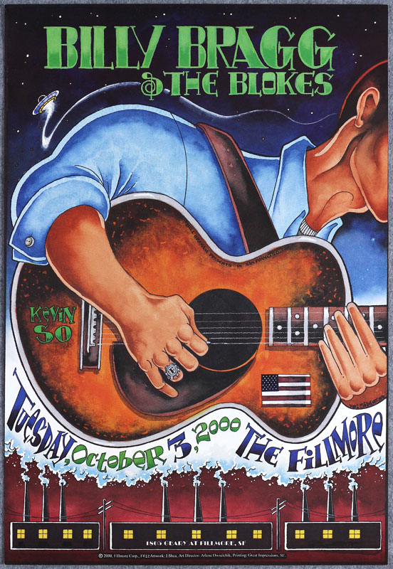 Billy Braggs and the Blokes 2000 Fillmore F422 Poster