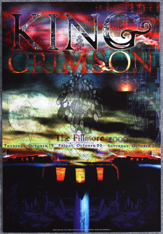 King Crimson 2000 Fillmore F425 Poster