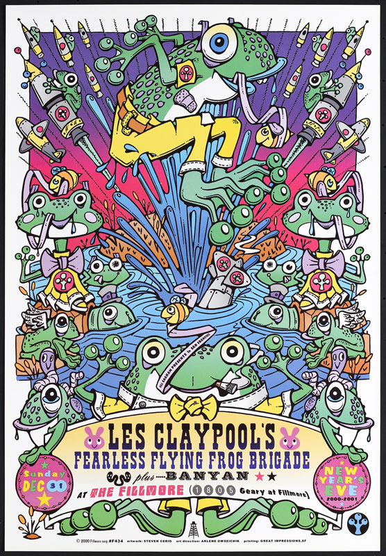 Les Claypool's Fearless Flying Frog Brigade 2000 Fillmore F434 Poster
