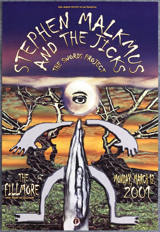 Stephen Malkmus & the Jicks 2001 Fillmore F442 Poster