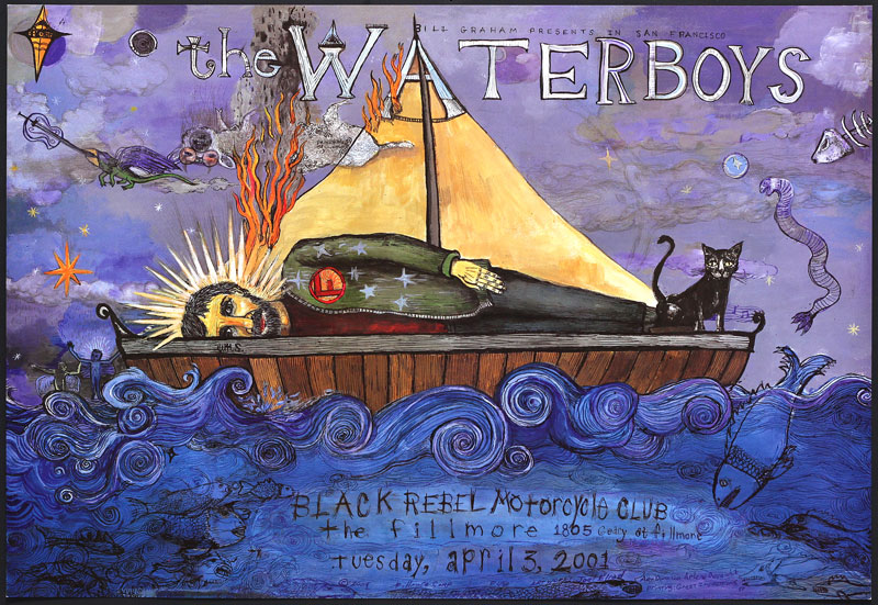 The Waterboys 2001 Fillmore F450 Poster