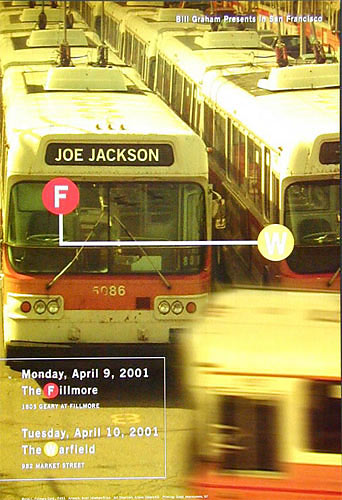 Joe Jackson 2001 Fillmore F453 Poster