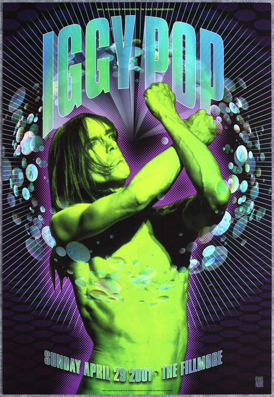 Iggy Pop 2001 Fillmore F457 Poster