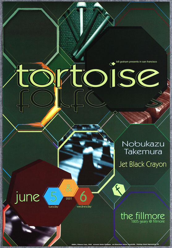 Tortoise 2001 Fillmore F464 Poster