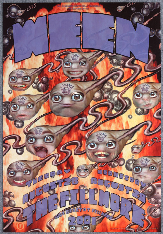 Ween  2001 Fillmore F479 Poster