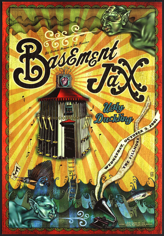 Basement Jaxx 2001 Fillmore F480 Poster