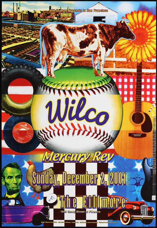 Wilco 2001 Fillmore F498 Poster