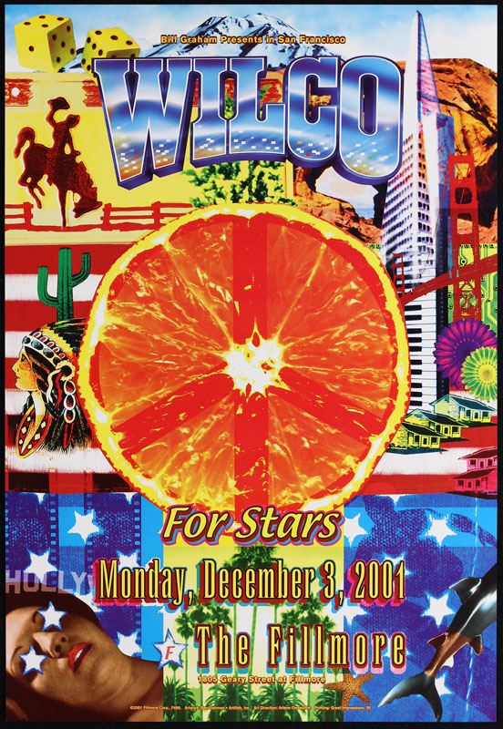 Wilco 2001 Fillmore F499 Poster