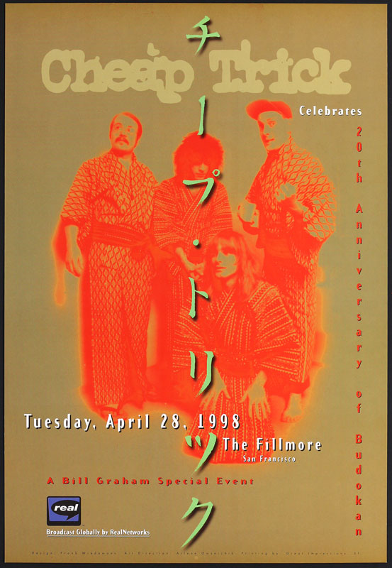 Cheap Trick 1998 Fillmore F4_28_1998 Poster