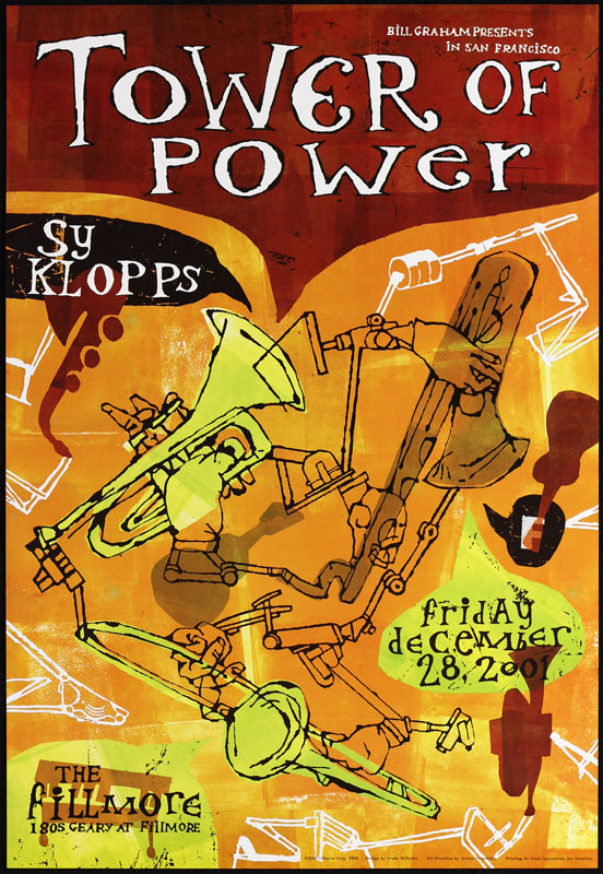 Tower of Power 2001 Fillmore F503 Poster
