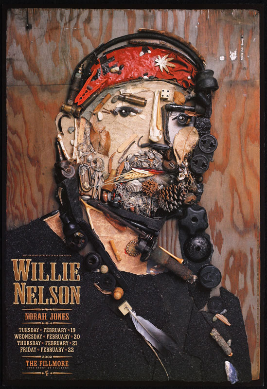 Willie Nelson 2002 Fillmore F511 Poster