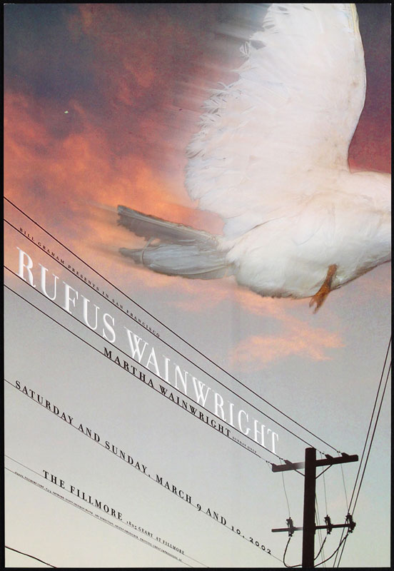 Rufus Wainwright 2002 Fillmore F514 Poster