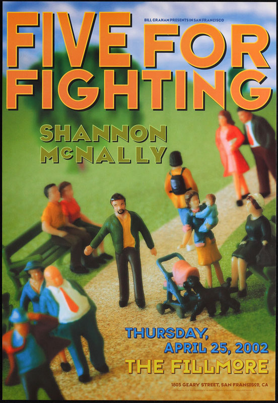 Five For Fighting 2002 Fillmore F518 Poster