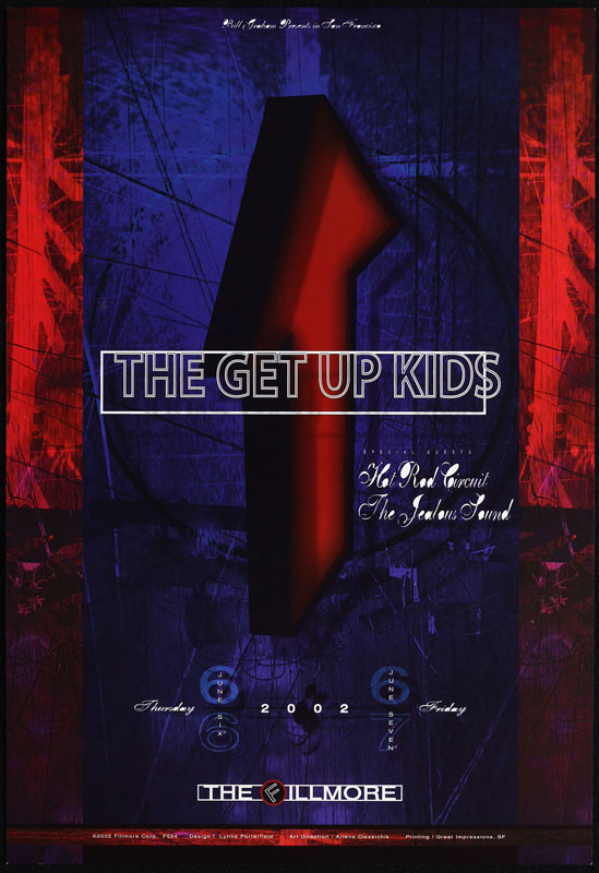 The Get Up Kids 2002 Fillmore F524 Poster