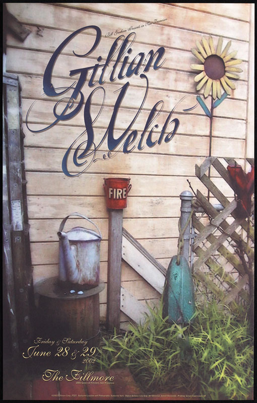 Gillian Welch  2002 Fillmore F527 Poster