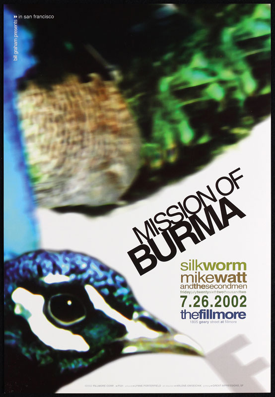 Mission of Burma 2002 Fillmore F531 Poster