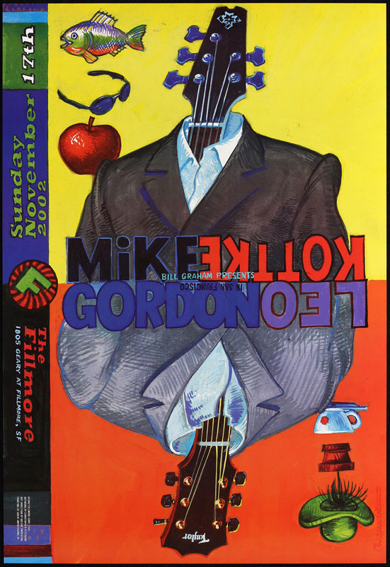 Mike Gordon Leo Kottke 2002 Fillmore F545 Poster