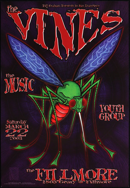 The Vines 2003 Fillmore F560 Poster