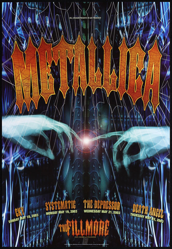 Metallica 2003 Fillmore F569 Poster