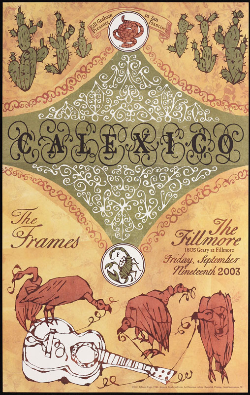 Calexico 2003 Fillmore F588 Poster