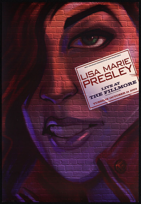 Lisa Marie Presley  2003 Fillmore F590 Poster