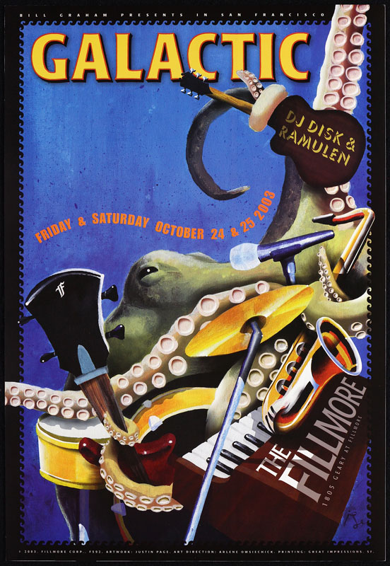 Galactic 2003 Fillmore F592 Poster