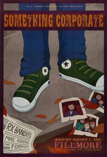 Something Corporate 2003 Fillmore F595 Poster