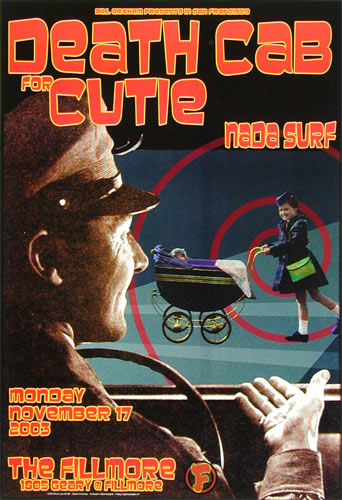 Death Cab For Cutie  2003 Fillmore F598 Poster