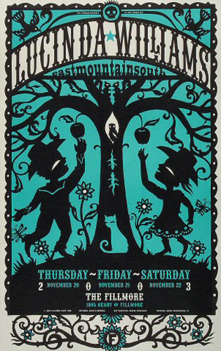 Lucinda Williams 2003 Fillmore F599 Poster