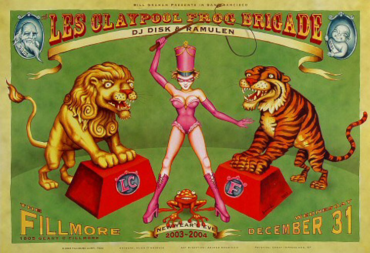 Les Claypool Frog Brigade 2003 Fillmore F604 Poster
