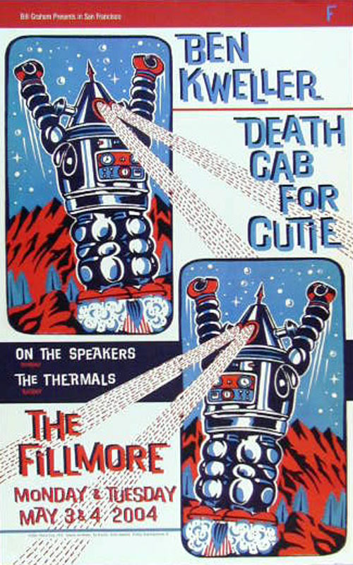 Death Cab For Cutie 2004 Fillmore F616 Poster