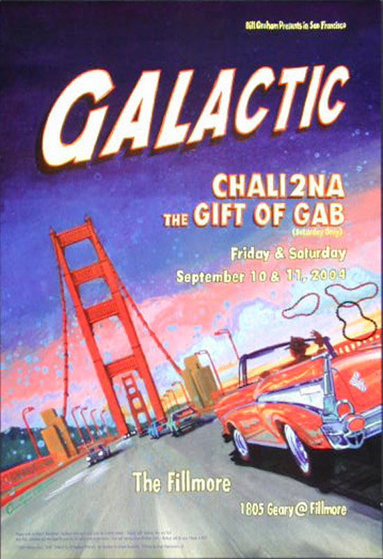 Galactic 2004 Fillmore F630 Poster