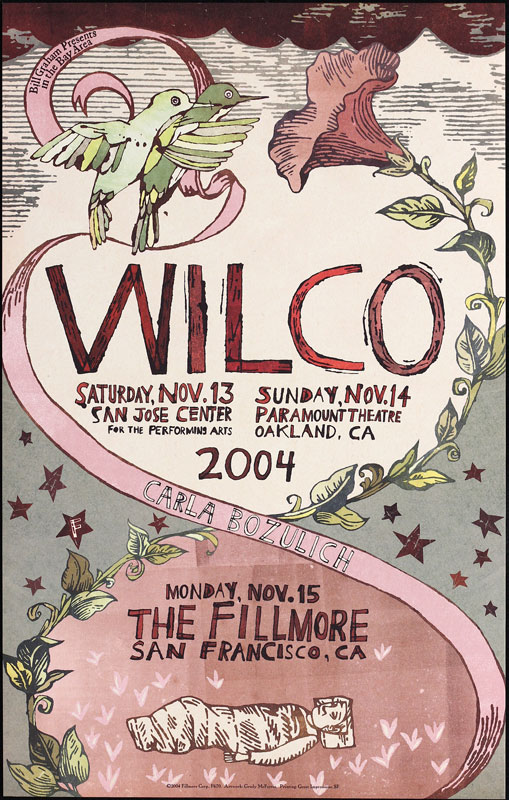 Wilco  2004 Fillmore F670 Poster