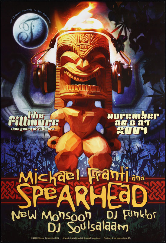 Michael Franti and Spearhead 2004 Fillmore F672 Poster