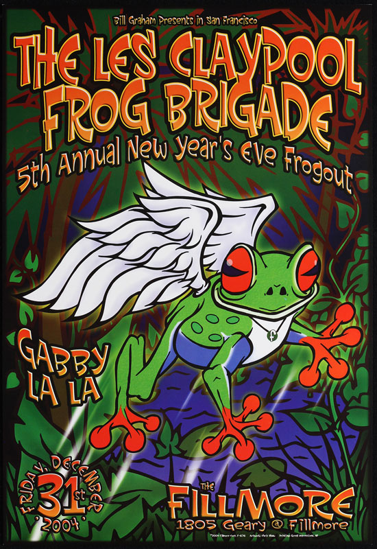 The Les Claypool Frog Brigade 2004 Fillmore F676 Poster