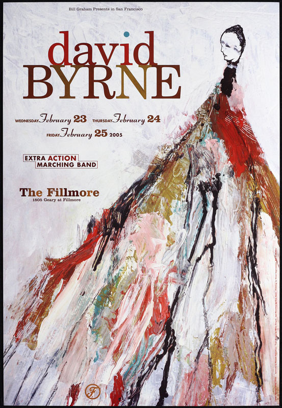 David Byrne 2005 Fillmore F680 Poster