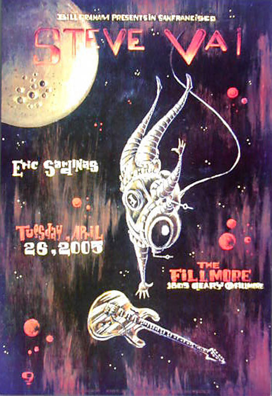 Steve Vai 2005 Fillmore F686 Poster