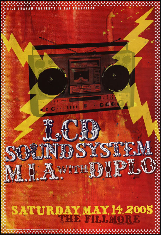 LCD Soundsystem 2005 Fillmore F690 Poster