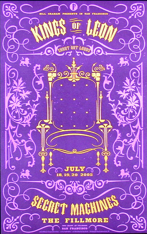 Kings of Leon 2005 Fillmore F700 Poster