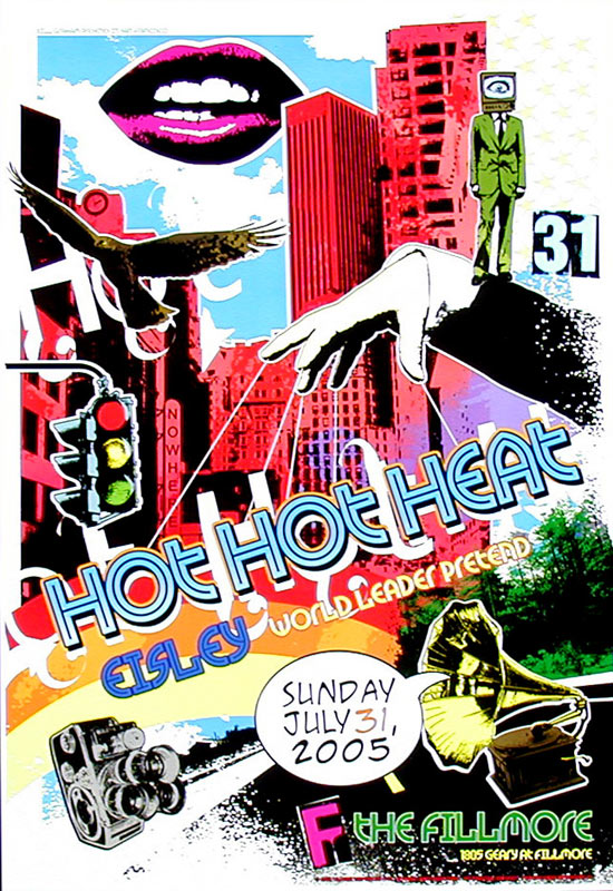 Hot Hot Heat 2005 Fillmore F703 Poster