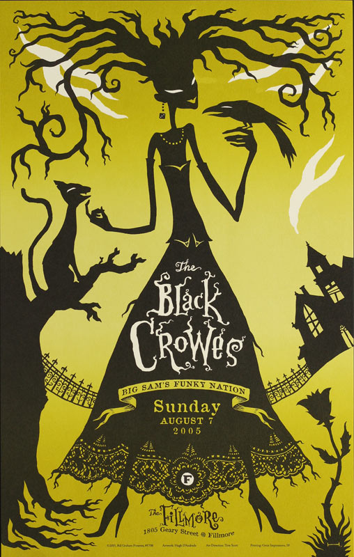 The Black Crowes 2005 Fillmore F706 Poster