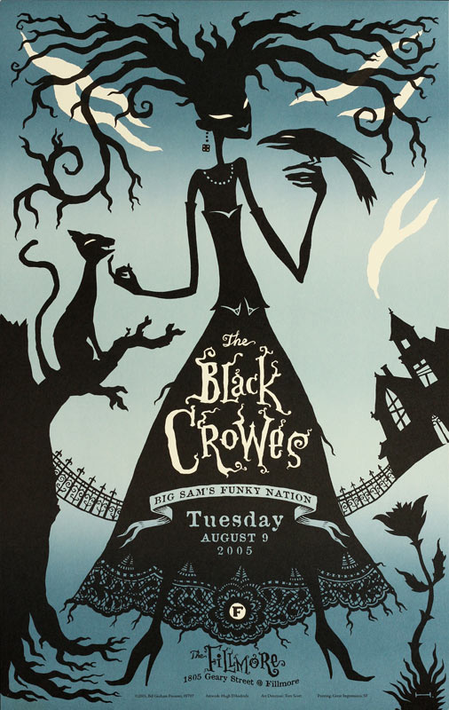 The Black Crowes 2005 Fillmore F707 Poster